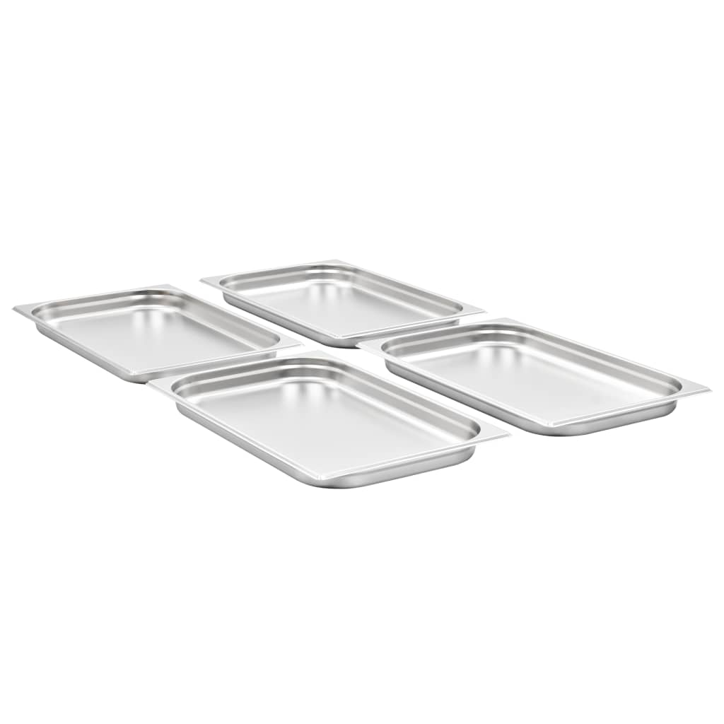 Gastronormbakken 4 St Gn 1/1 40 Mm Roestvrij Staal 530 x 325 x 40 mm