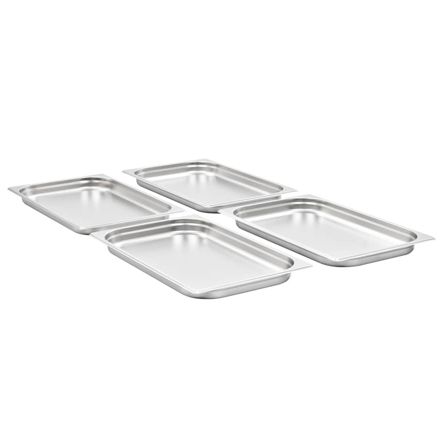Gastronormbakken 4 St Gn 1/1 40 Mm Roestvrij Staal 530 x 325 x 40 mm