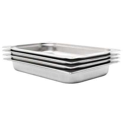 Gastronormbakken 4 St Gn 1/1 65 Mm Roestvrij Staal 530 x 325 x 65 mm