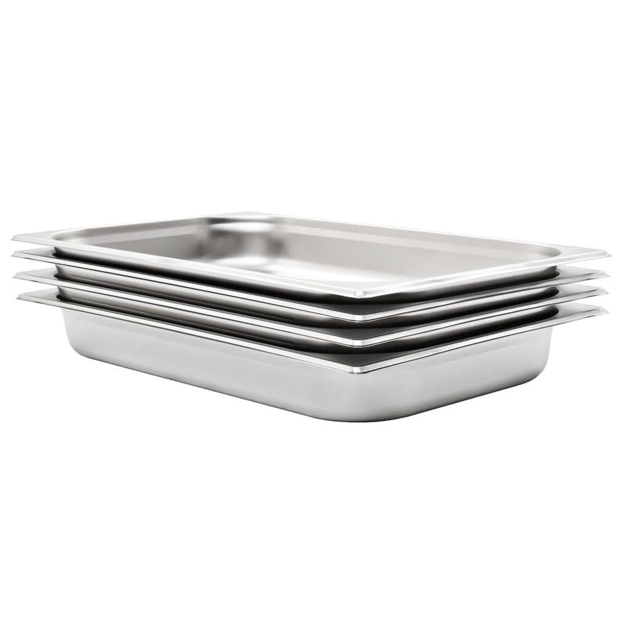 Gastronormbakken 4 St Gn 1/1 65 Mm Roestvrij Staal 530 x 325 x 65 mm