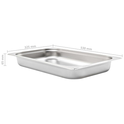 Gastronormbakken 4 St Gn 1/1 65 Mm Roestvrij Staal 530 x 325 x 65 mm