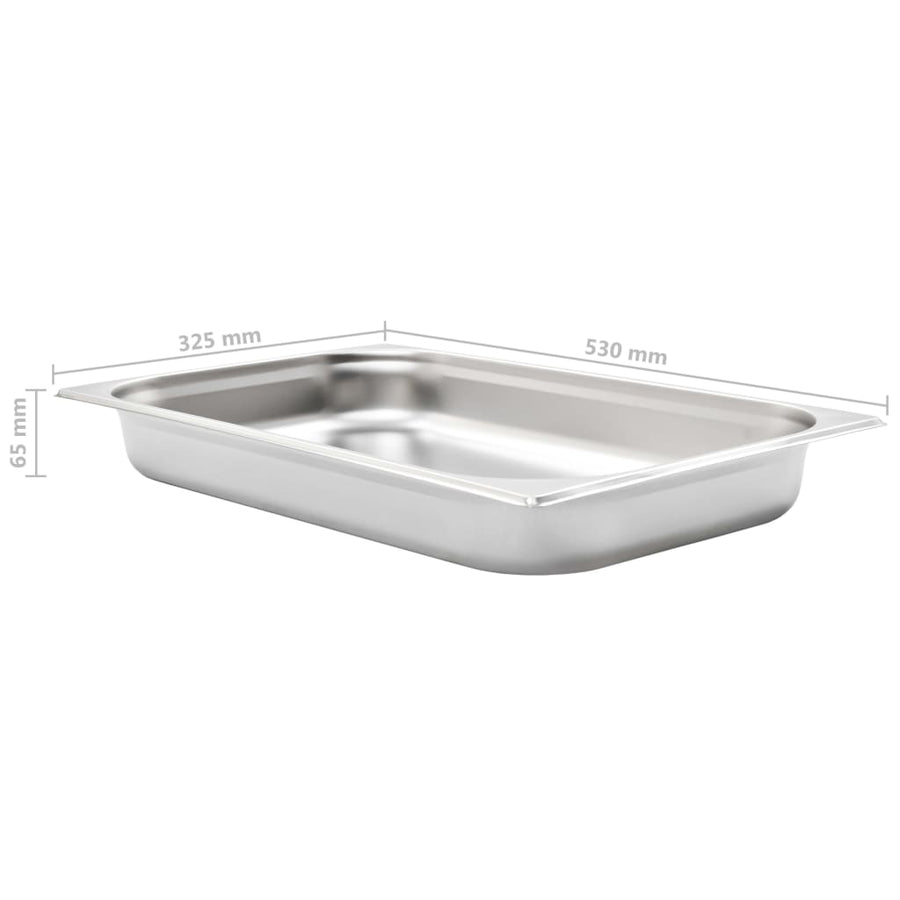 Gastronormbakken 4 St Gn 1/1 65 Mm Roestvrij Staal 530 x 325 x 65 mm
