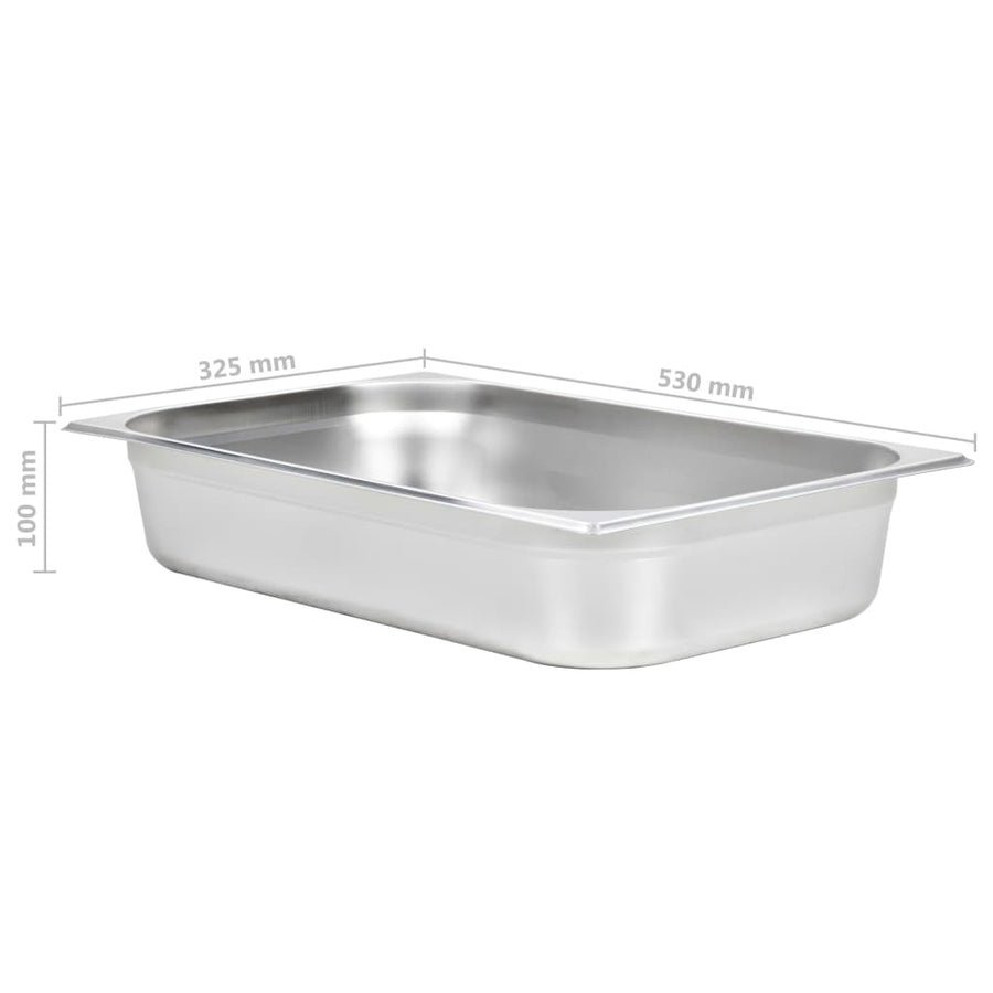 Gastronormbakken 4 St Gn 1/1 100 Mm Roestvrij Staal