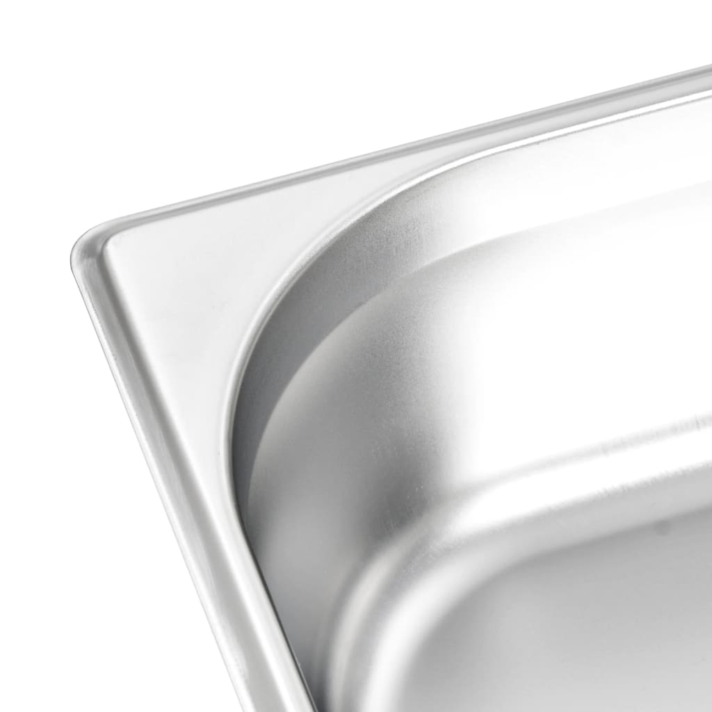Gastronormbakken 4 St Gn 1/2 100 Mm Roestvrij Staal 325 x 265 x 100 mm