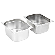 Gastronormbakken 2 St Gn 1/2 150 Mm Roestvrij Staal 325 x 265 x 150 mm