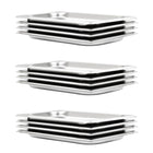 Gastronormbakken GN 1/3 12 stuks 325x176x20 mm roestvrij staal