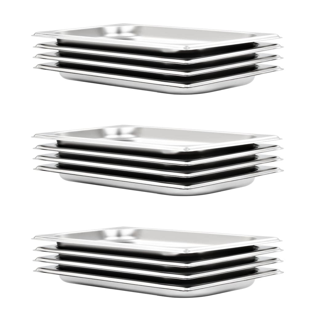 Gastronormbakken 12 St Gn 1/3 20 Mm Roestvrij Staal 325 x 176 x 20 mm