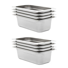 Gastronormbakken 8 St Gn 1/3 100 Mm Roestvrij Staal 325 x 176 x 100 mm
