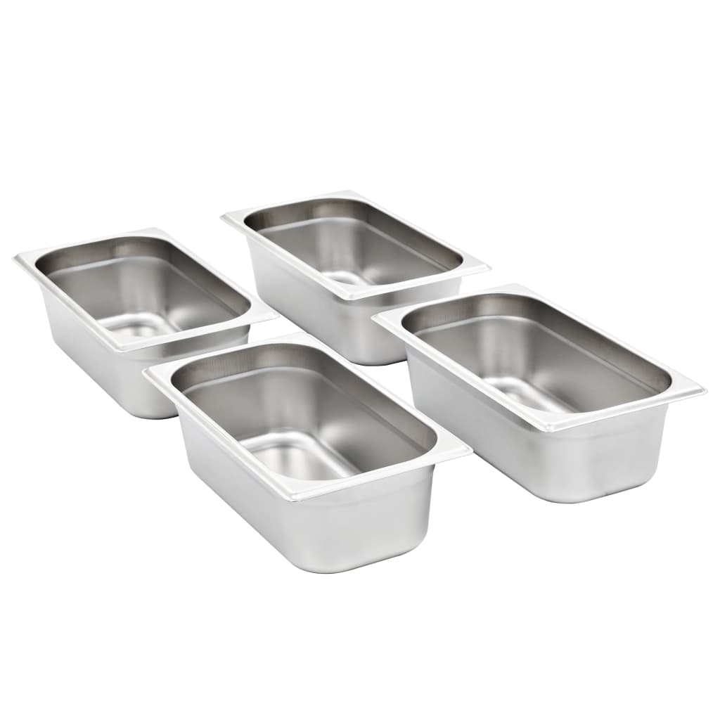 Gastronormbakken 8 St Gn 1/3 100 Mm Roestvrij Staal 325 x 176 x 100 mm