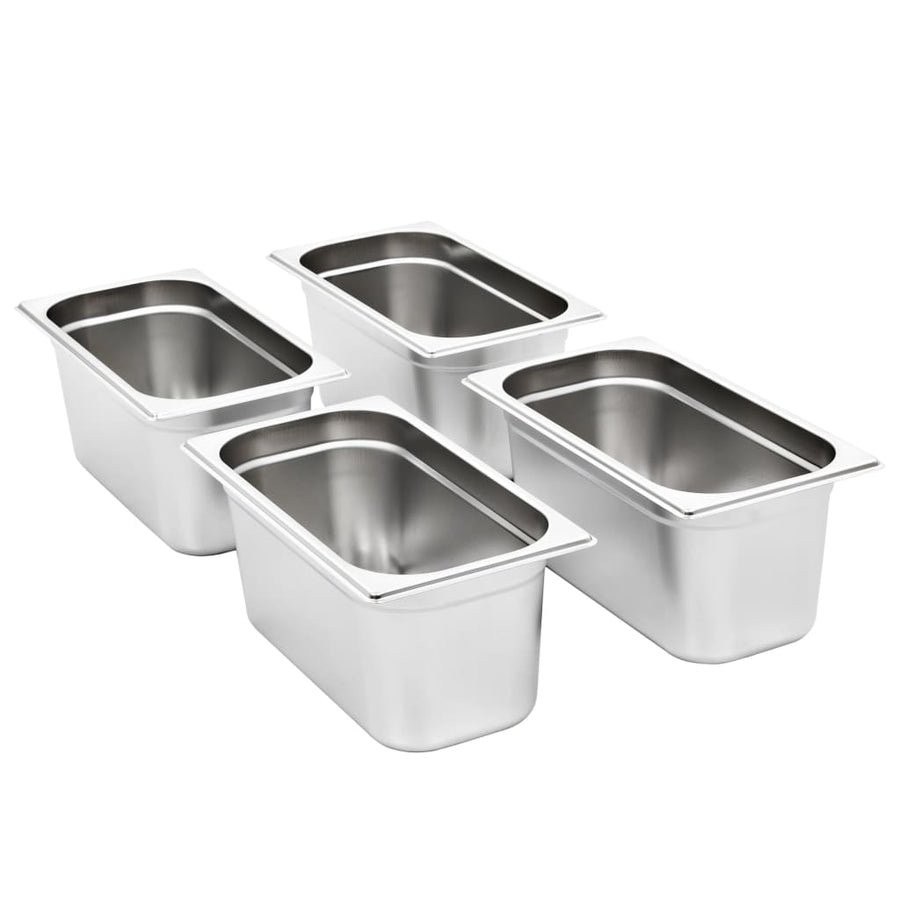 Gastronormbakken 4 St Gn 1/3 150 Mm Roestvrij Staal 325 x 176 x 150 mm