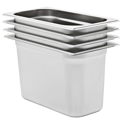 Gastronormbakken 4 St Gn 1/3 200 Mm Roestvrij Staal 325 x 176 x 200 mm
