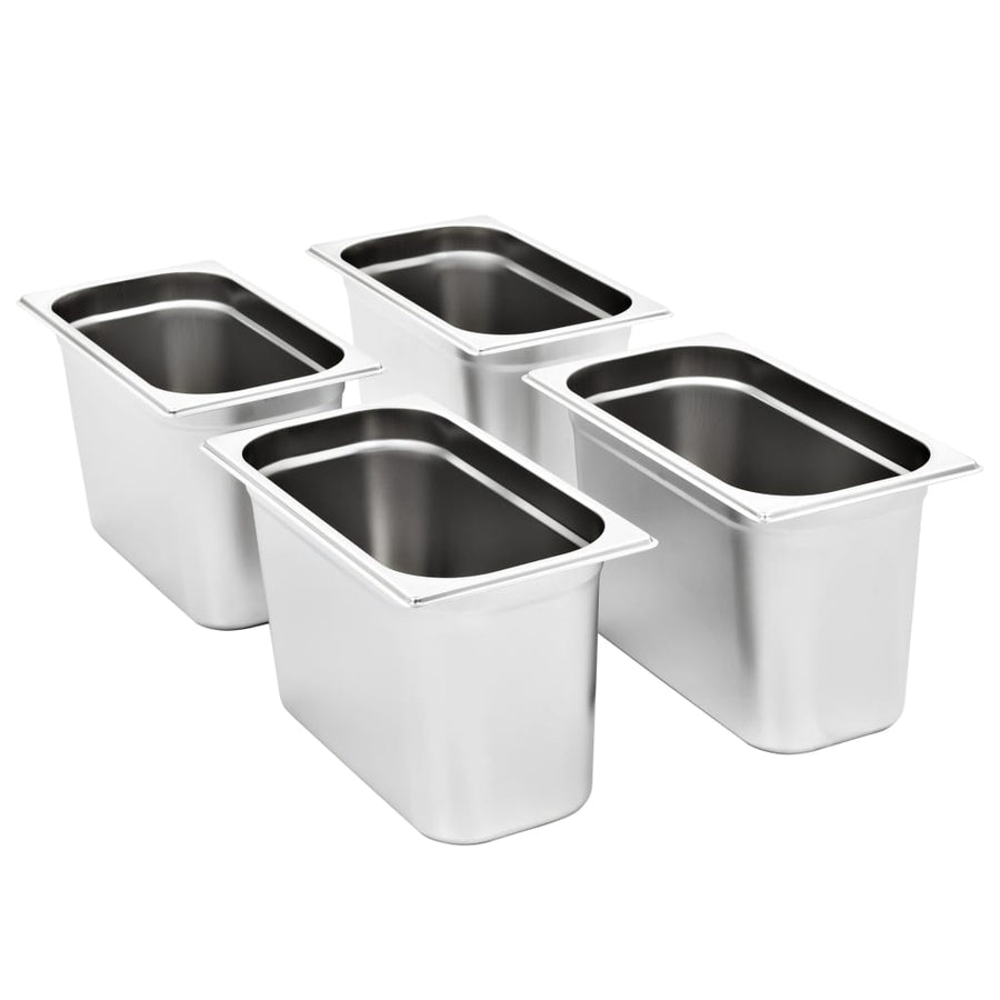 Gastronormbakken 4 St Gn 1/3 200 Mm Roestvrij Staal 325 x 176 x 200 mm