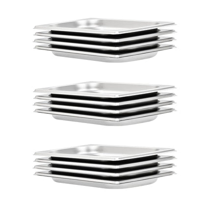 Gastronormbakken 12 St Gn 1/4 20 Mm Roestvrij Staal 265 x 162 x 20 mm