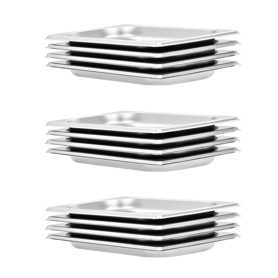 Gastronormbakken 12 St Gn 1/4 20 Mm Roestvrij Staal 265 x 162 x 20 mm