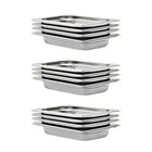 Gastronormbakken GN 1/4 40 mm roestvrij staal 12 stuks
