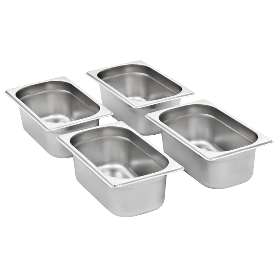 Gastronormbakken 8 St Gn 1/4 100 Mm Roestvrij Staal 265 x 162 x 100 mm