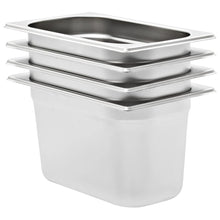Gastronormbakken 4 St Gn 1/4 150 Mm Roestvrij Staal 265 x 162 x 150 mm