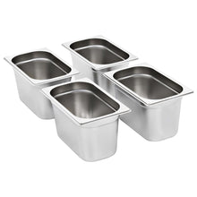 Gastronormbakken 4 St Gn 1/4 150 Mm Roestvrij Staal 265 x 162 x 150 mm