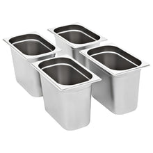 Gastronormbakken 4 St Gn 1/4 200 Mm Roestvrij Staal 265 x 162 x 200 mm
