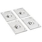 Lids, 4 pcs, for GN 1/4 containers, stainless steel