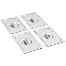 Deksels 4 st voor GN 1/4 schalen roestvrij staal gn 1/4