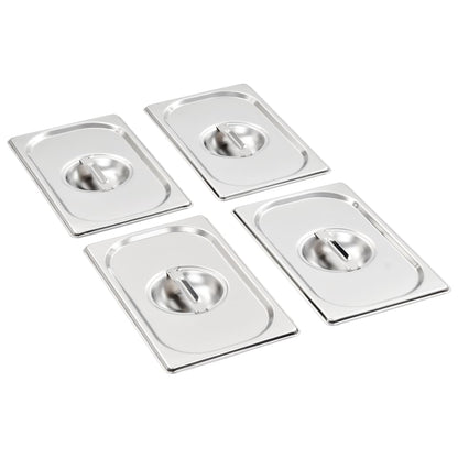 Deksels 4 st voor GN 1/4 schalen roestvrij staal gn 1/4