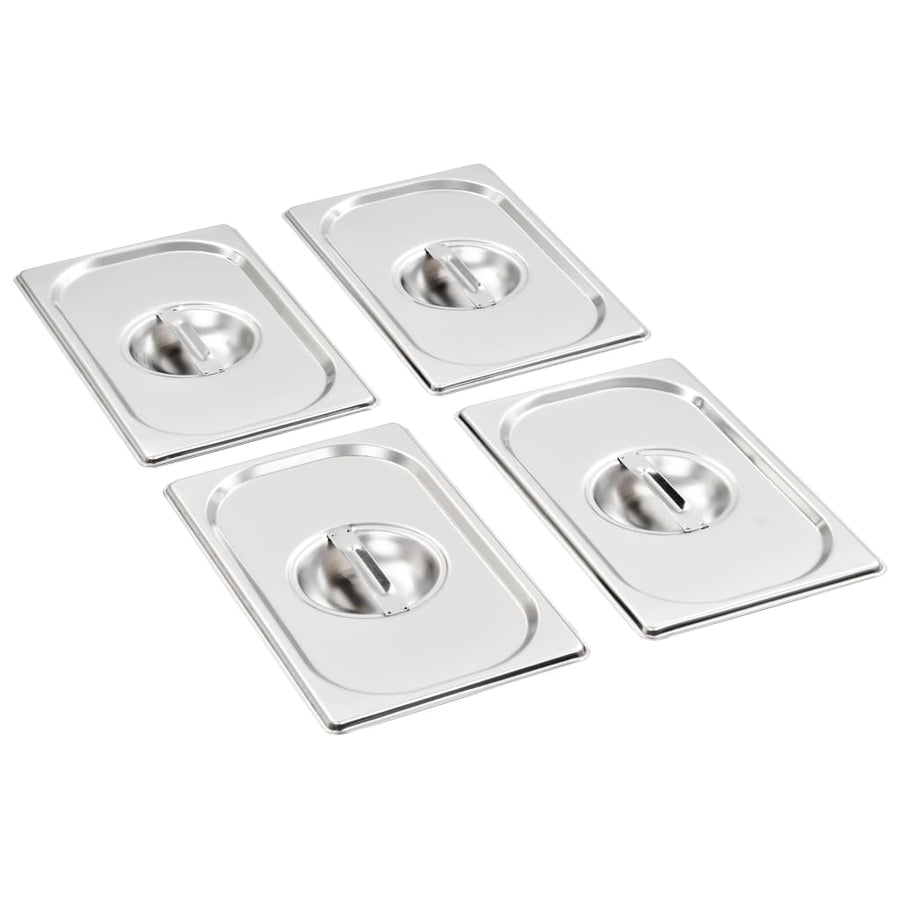 Deksels 4 st voor GN 1/4 schalen roestvrij staal gn 1/4
