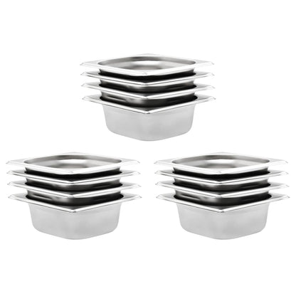 Gastronormbakken 12 St Gn 1/6 65 Mm Roestvrij Staal