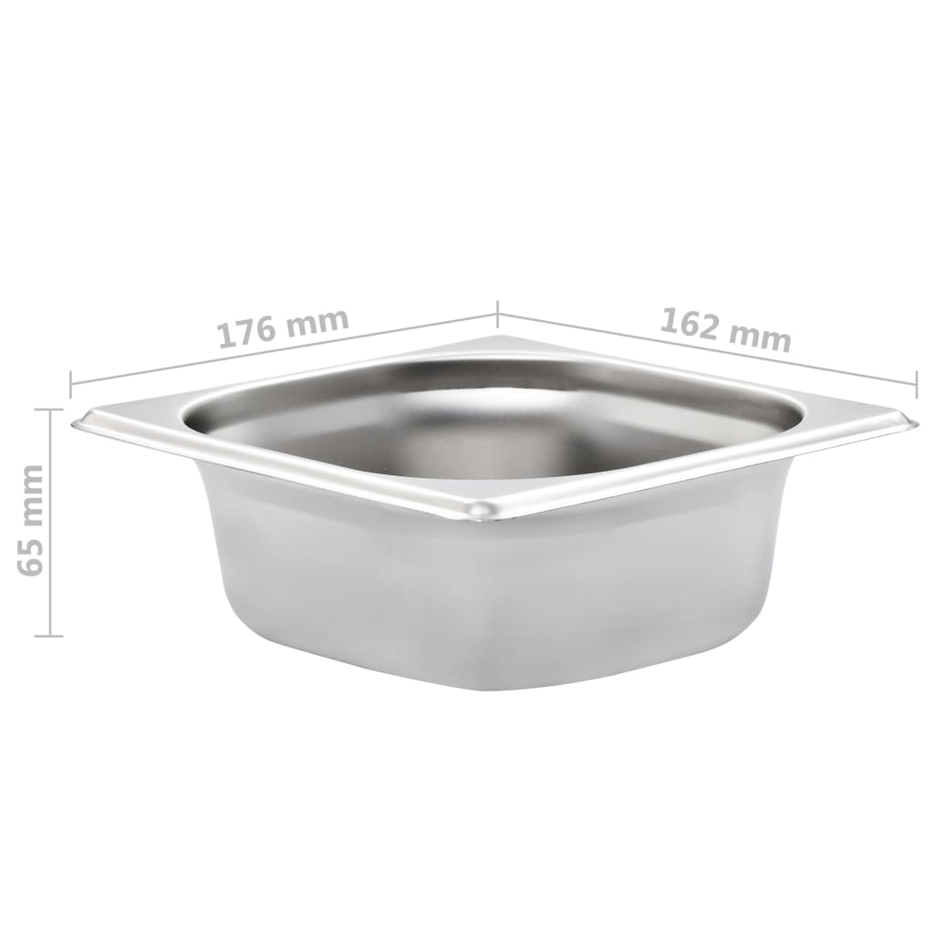 Gastronormbakken 12 St Gn 1/6 65 Mm Roestvrij Staal