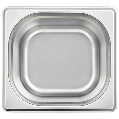Gastronormbakken 12 St Gn 1/6 100 Mm Roestvrij Staal 176 x 162 x 100 mm