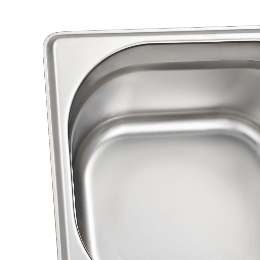 Gastronormbakken 12 St Gn 1/6 100 Mm Roestvrij Staal 176 x 162 x 100 mm