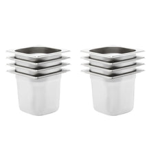 Gastronormbakken 8 St Gn 1/6 150 Mm Roestvrij Staal 176 x 162 x 150 mm