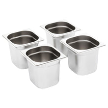 Gastronormbakken 8 St Gn 1/6 150 Mm Roestvrij Staal 176 x 162 x 150 mm