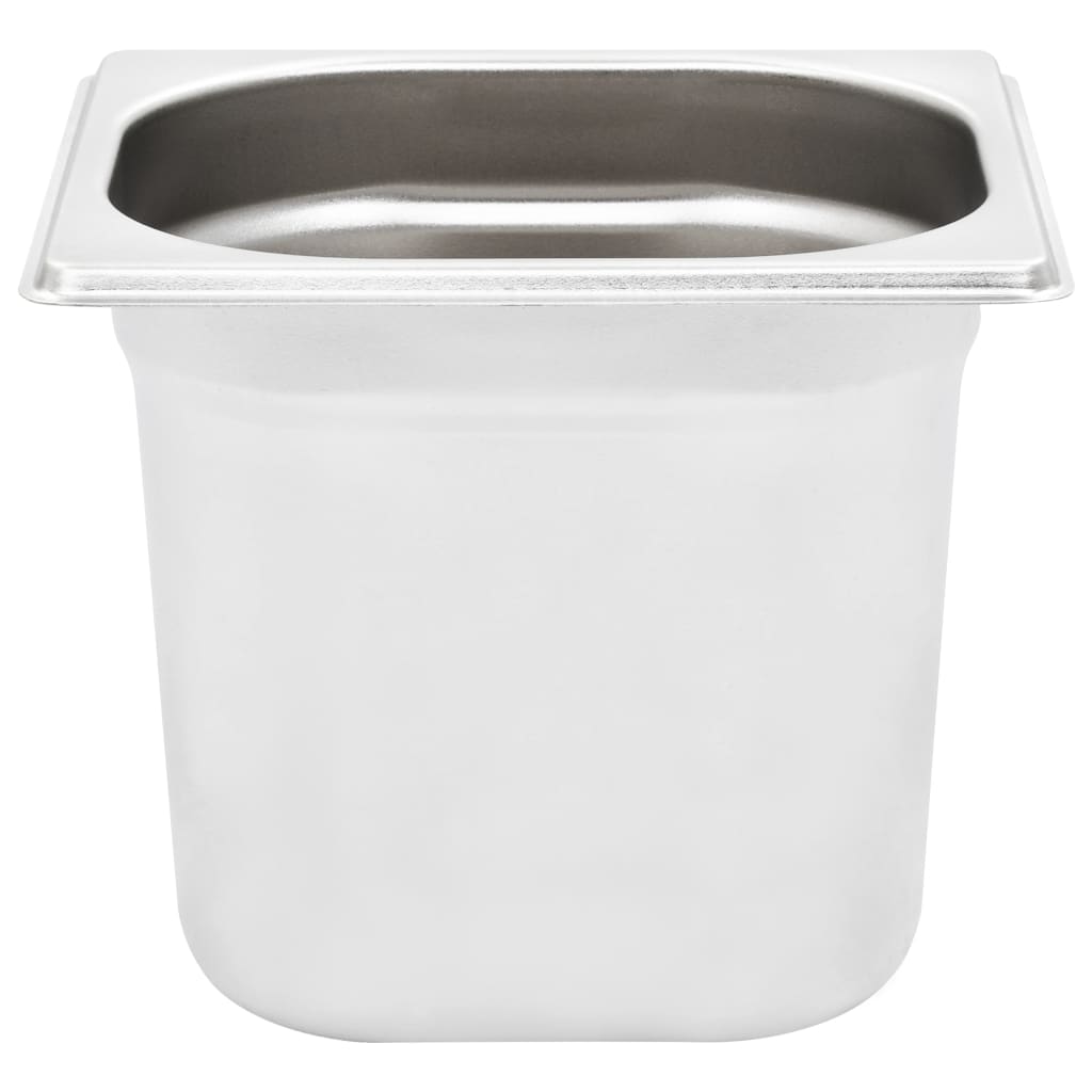 Gastronormbakken 8 St Gn 1/6 150 Mm Roestvrij Staal 176 x 162 x 150 mm
