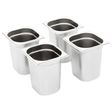 Gastronormbakken 8 St Gn 1/6 200 Mm Roestvrij Staal 176 x 162 x 200 mm
