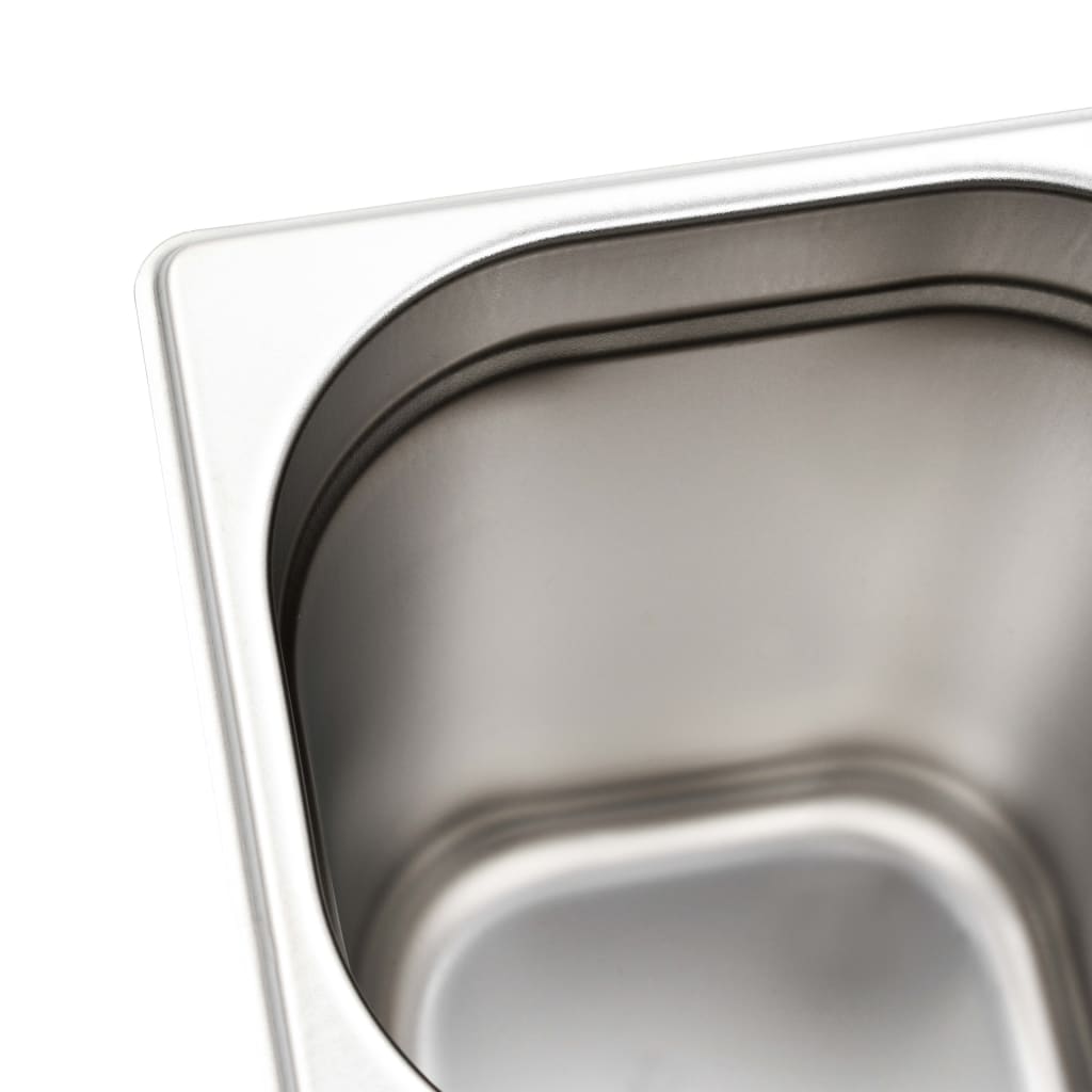 Gastronormbakken 8 St Gn 1/6 200 Mm Roestvrij Staal 176 x 162 x 200 mm