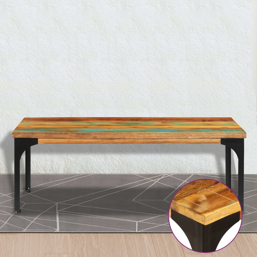 Salontafel 100 x 60 x 35 cm massief gerecycled hout