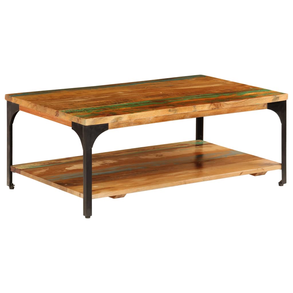 Salontafel Met Schap 00X60X35 Cm massief gerecycled hout