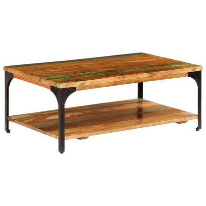 Salontafel Met Schap 00X60X35 Cm massief gerecycled hout