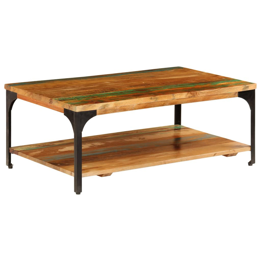 Salontafel Met Schap 00X60X35 Cm massief gerecycled hout