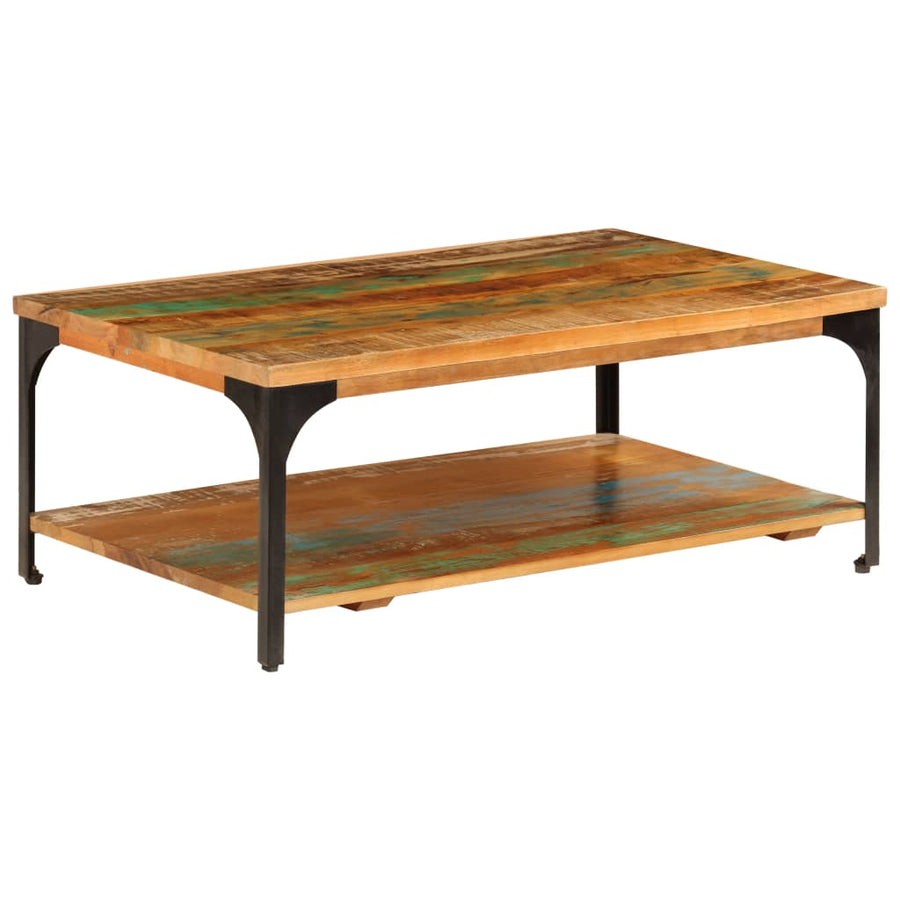 Salontafel Met Schap 00X60X35 Cm massief gerecycled hout