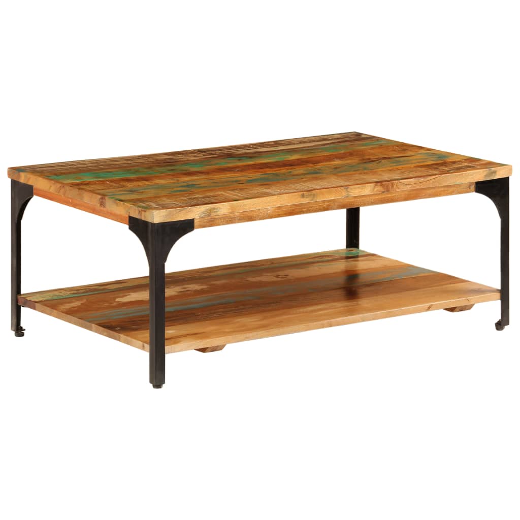 Salontafel Met Schap 00X60X35 Cm massief gerecycled hout