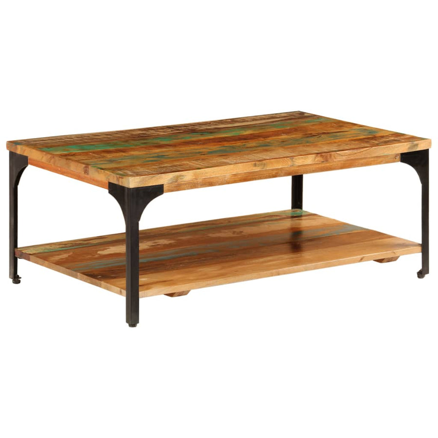 Salontafel Met Schap 00X60X35 Cm massief gerecycled hout