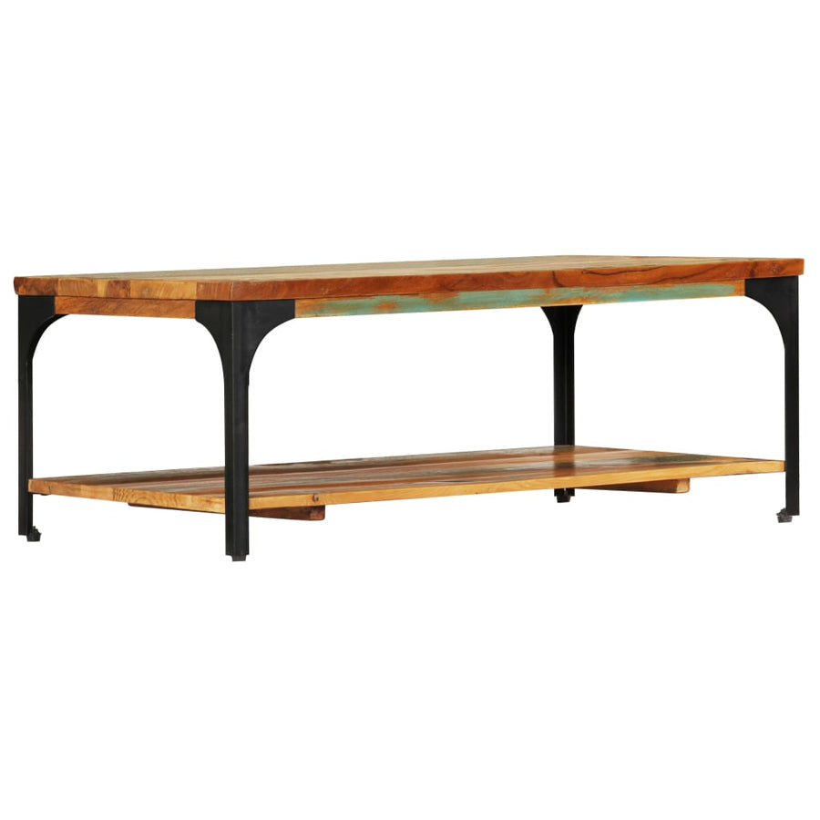 Salontafel Met Schap 00X60X35 Cm massief gerecycled hout