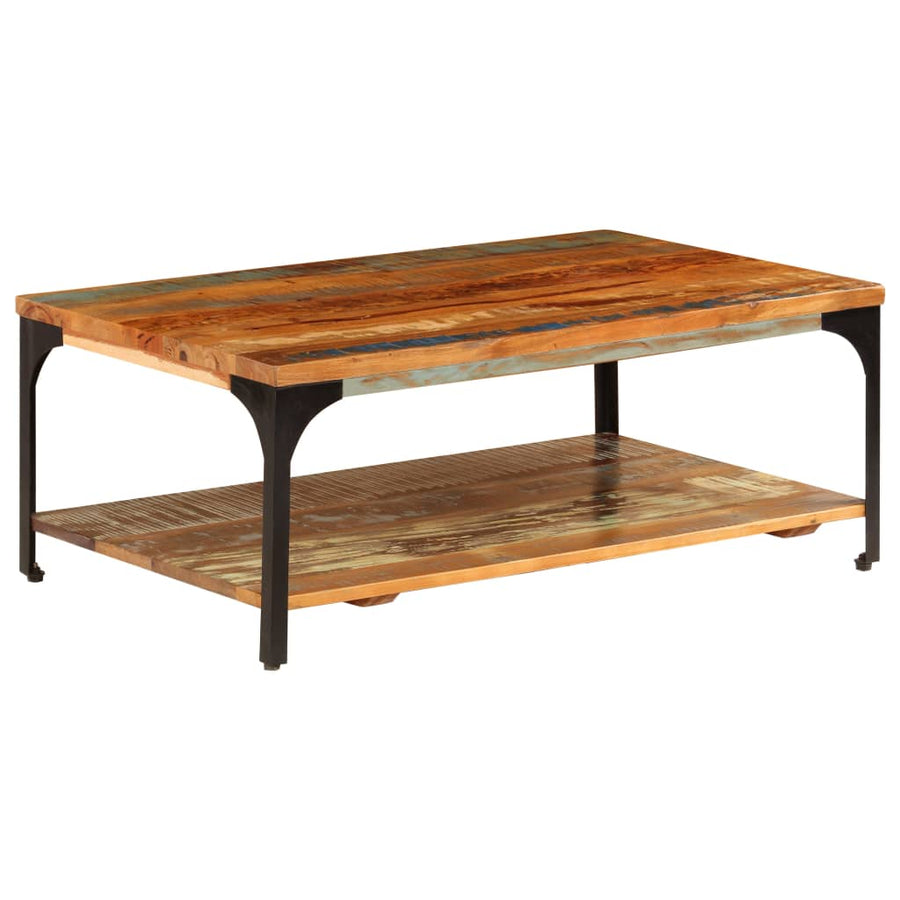Salontafel Met Schap 00X60X35 Cm massief gerecycled hout
