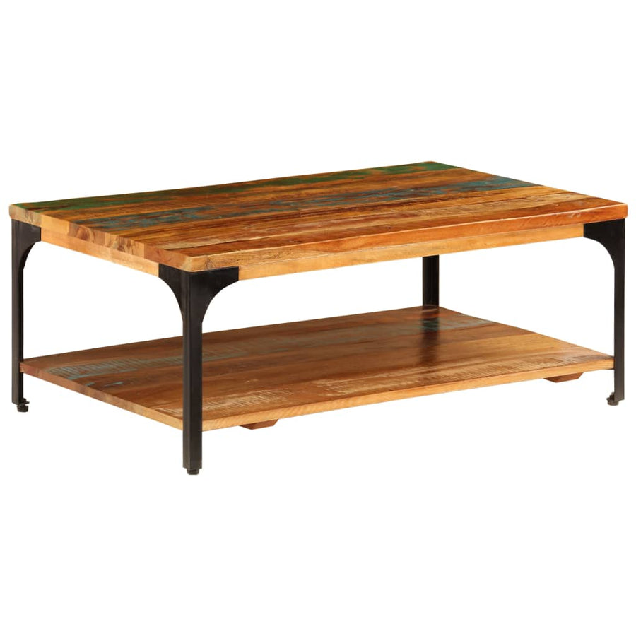 Salontafel Met Schap 00X60X35 Cm massief gerecycled hout
