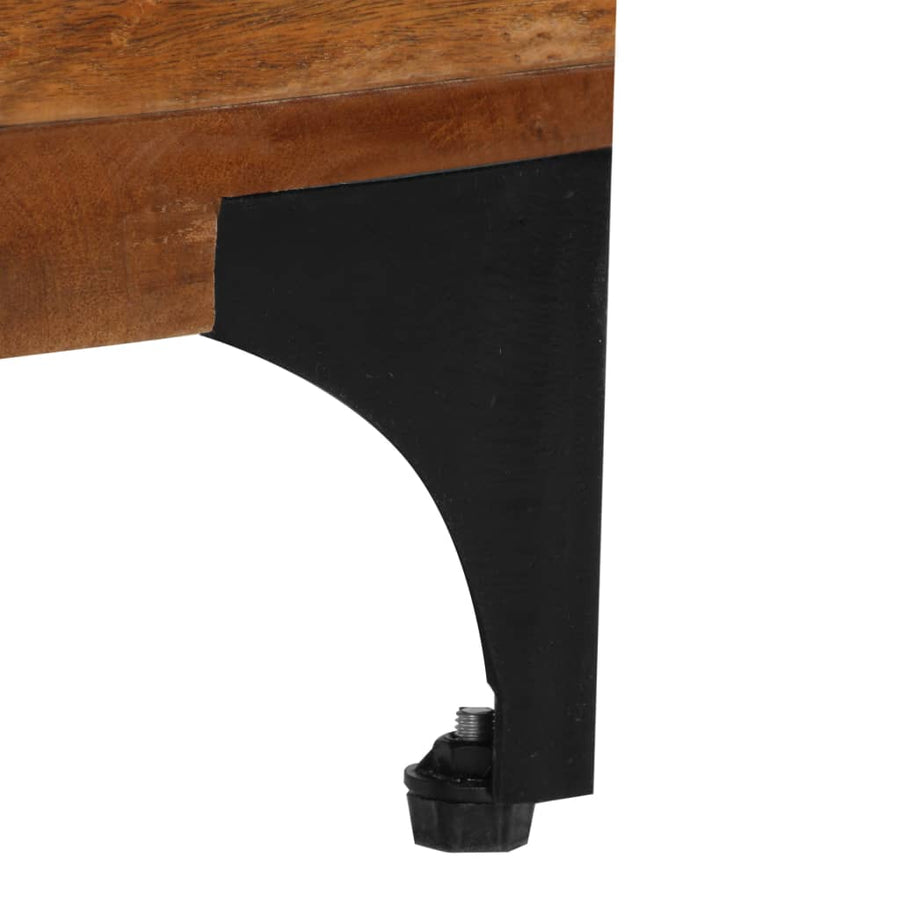Tv-Meubel 8X35X45 Cm Massief Gerecycled Hout Multikleur