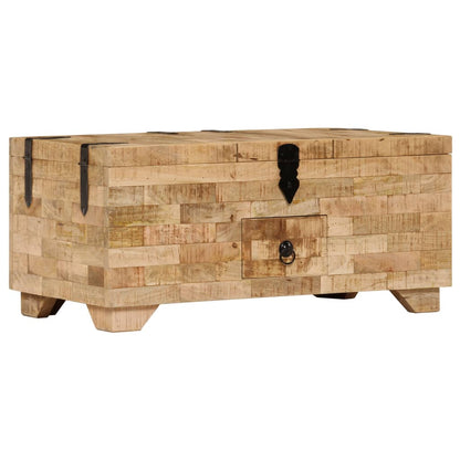 Salontafel 80X40X35 Cm Massief Mangohout Bruin
