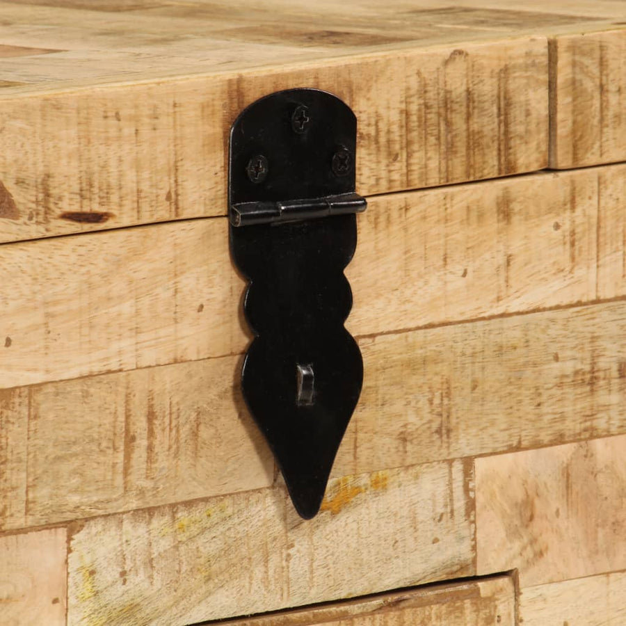 Salontafel 80X40X35 Cm Massief Mangohout Bruin