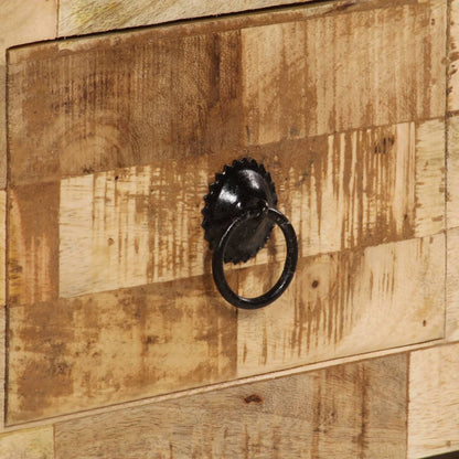 Salontafel 80X40X35 Cm Massief Mangohout Bruin